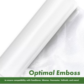 VacFlex - 8" x 50' & 11" x 50' - Premium Vacuum Sealer Rolls (COMBO PACK)