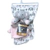AWW GIFFTS Blankets and Beyond Baby Plush Elephant Security Blanket