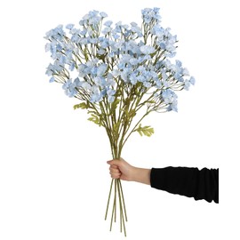 Fqueelvys 6PCS Light Purple Babys Breath Artificial Flowers Light Purple Gypsophila Fake Flowers Floral Arrangemen for Centerpiece DIY Wedding Bouquets Party Home Decor(Light Purple)