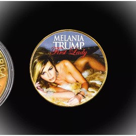 1 Melania Trump Partial Nude Half Dollar Coin Republican Democrat w case