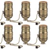 Saysurey 6 Pcs Pull Chain Lamp Socket Replacement, E26 Standard