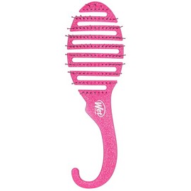Wet Brush Cepillo de pelo para ducha – Brillo rosa – exclusivo IntelliFlex cerdas ultra suaves – Minimiza el dolor y protege contra puntas abiertas y roturas – Para mujeres, hombres, cabello húmedo y seco