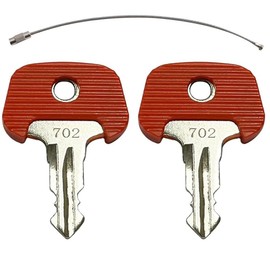 702 Ignition Starter Keys Compatible with Jungheinrich Forklifts – For 209068 Electric Stapler Models – Replacement Red Plant Start Key