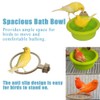 Shengsenfu Bird Bath for Cage-4.7" Multi-Function Universal Non-Slip Bird Cage