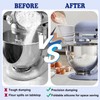 LeLehome Foldable Flour Funnel for Kitchen Aid Mixer, Silicone Powder