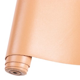 Caxilee Hojas de piel sintética para manualidades, un solo rollo, superficie suave y lisa, hojas de tela de piel sólido de 30 cm x 135 cm, tamaño grande para aretes, lazos, carteras, proyectos de bricolaje (caqui)
