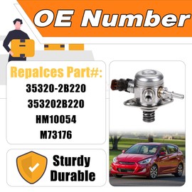 LEVANLIGHT High Pressure Fuel Pump Compatible with Hyundai Accent Sonata Tucson Veloster Kia Forte5 Optima Rio 1.6L 2015-2018, Replaces# 35320-2B220, 353202B220