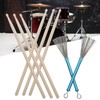 Drum Stick Brush Set Jazz Retractable Metal Wire 5A Rod