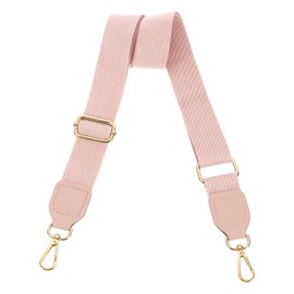 sourcing map Wide Shoulder Strap, 3.8cm Adjustable Purse Strap Replacement Crossbody Strap for Shoulder Bag Wallets, Pink, Light Gold Square Mouth Buckle