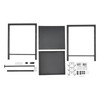 2 Tiers Adjustable Microwave Stand,Extendable Microwave Oven Rack with 6