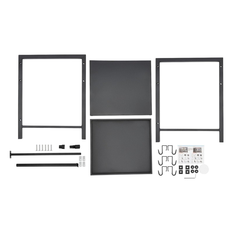 2 Tiers Adjustable Microwave Stand,Extendable Microwave Oven Rack with 6