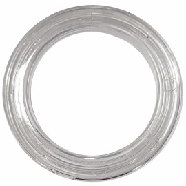 MICRON CLEAR PLASTIC-ROUND CURTAIN GROMMET; PLAIN WASHER #15 (ID: 50mm) (12pcs)