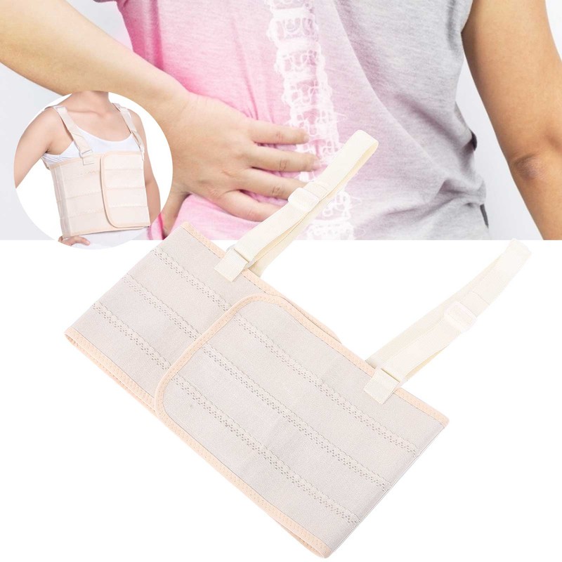 Rib Fracture Strap Adjustable Chest Support Brace Breathable Lumbar Protector