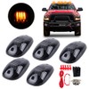 cciyu 5x 12LEDs Smoke/Amber Cab Roof Top Marker Running Lights