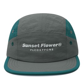 Clakllie Unstructured Baseball Cap Outdoor 5 Panel Caps Quick Dry Sports Hats Flat Brim Golf Hat Casual Camper Hats,Gray