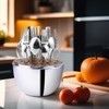 24-Piece Gold & Silver Cutlery Set in Egg-Shaped Case -