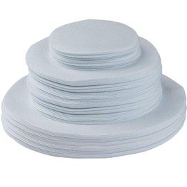 96 Pcs Felt Plate Dividers For Stacking, Dish Protectors For Storing China, Thick Pads Plate Separators For Storage in Cabinet with 3 Different Sizes, Round, White (WHITE, 96)