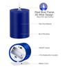 Windshell Blue Flickering Flame Candles (Blue LED Light Source), 3D
