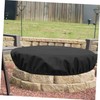 Gatuida Round Heavy Duty Fire Pit Cover Fireproof Oxford Cloth