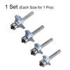 sourcing map Roundover Router Bit Set 1/4 Shank 3/16" 5/32"