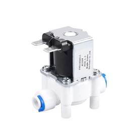 SHESSTILL Plastic Solenoid Valve 220V 6.35mm Hose Quick Connect Water Purifier Drinking Fountain Pressure Regulator Switch