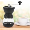 Manual Coffee Bean Grinder Portable Stainless Steel Silicone Easy to