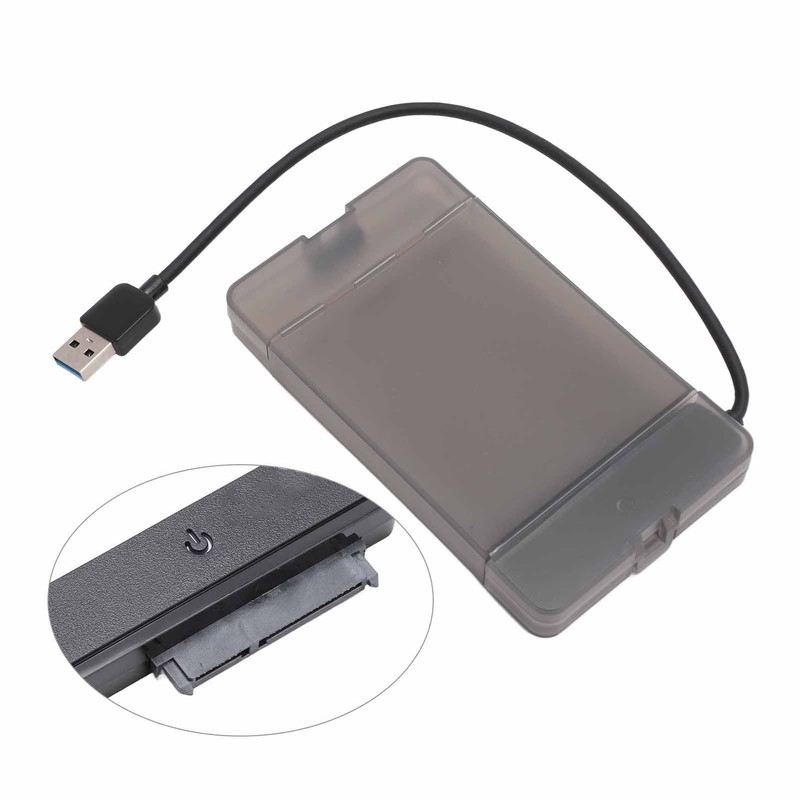 USB3.0 2.5 Inch SATA Hard Drive Enclosure 5Gbps Clear External