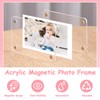 saerryor 12 Pack Acrylic Fridge Magnetic Frame, 2.36 x 3.54