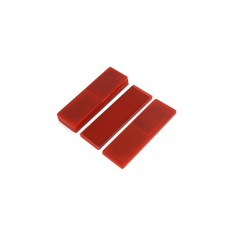 A ABSOPRO Red Reflective Plate Sticky Reflector 14.5cm Long w/o