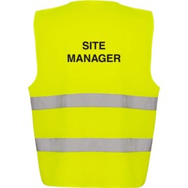V Safety Unisex Adjustable Hi-vis Vest Hi Vis, Yellow, M-L UK