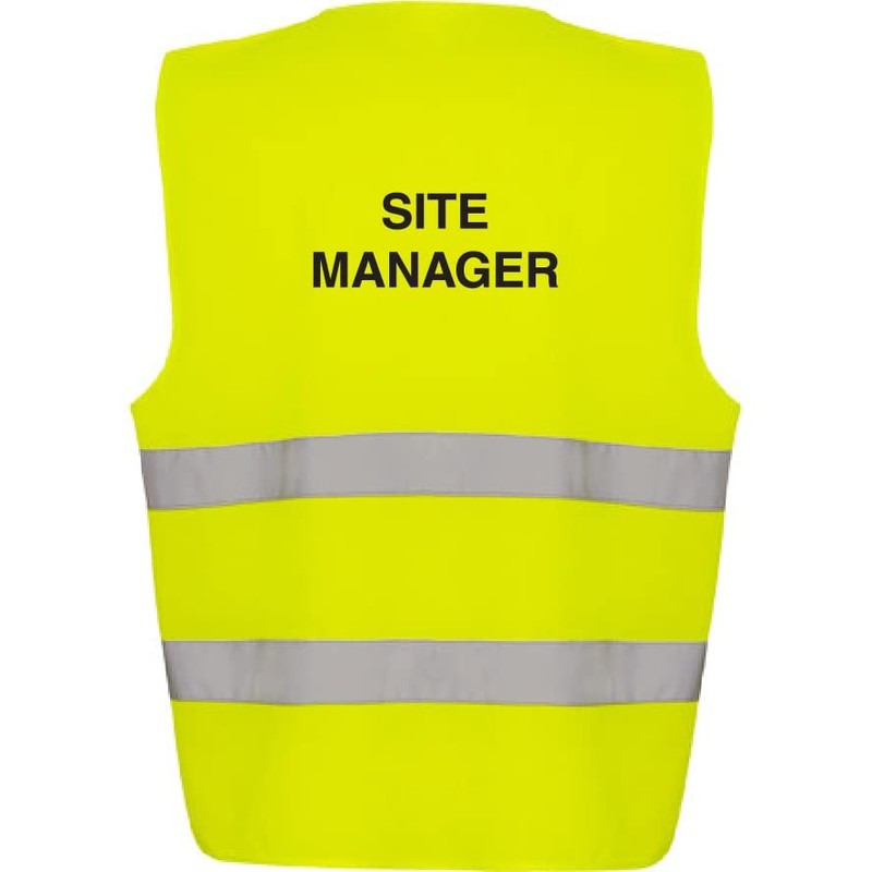 V Safety Unisex Adjustable Hi-vis Vest Hi Vis, Yellow, M-L