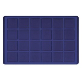 LINDNER Das Original Tray for 24 Coins up to 45 mm Diameter, Dark Blue