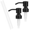2 Pack Black 304 Stainless Steel Soap Dispenser Pump Replacement