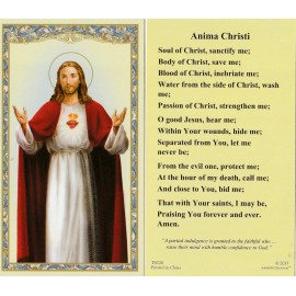+Holy Card~"Anima Christi"  *Prayer on Back (#10)--{S3}-