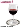 SILBERKANNE 6 Glass Plates Glass Coasters Inside 8 cm Outside