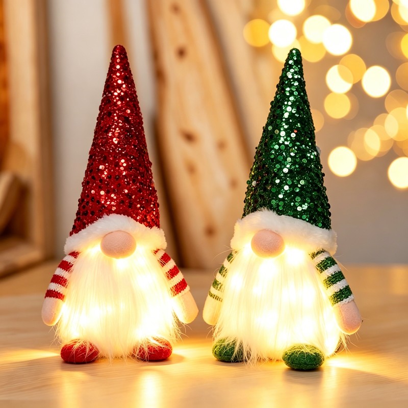 Santa Claus Plush Doll for Christmas Decor – 30cm Festive