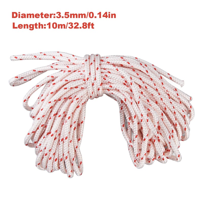 Recoil Starter Rope Pull Cord, 10M Chainsaw Cord Recoil Rope