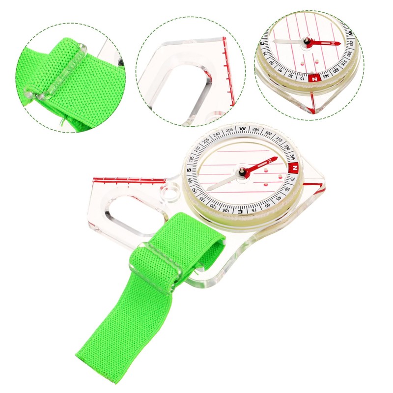 KICHOUSE Directional Compass Tool Compact Multi Use Hiking and Backpacking