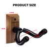 Guitar Wall Mount 2 Pack - Black Walnut Guitar Hanger