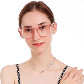 PAERDE Hay Fever Glasses, Pollen Protection, Anti-Fog, Protection Glasses for Pollen, Goggles, for Adults, Scratch-Resistant, UV Protection, for Women (Pink)