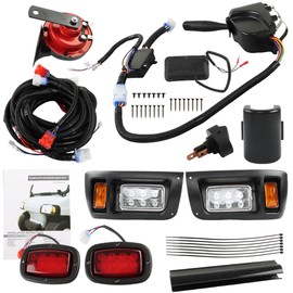 labwork New LED Headlight and Tail Light Kit For Club Car DS 1993-UP Golf Cart