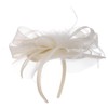 LIERYS Loarena Women's Straw Fascinator with Bow Made in Italy