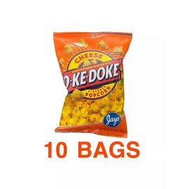 Jays Jay’s OKE DOKE Cheese Flavored Popcorn 10 .625 Bags NEW SEALED