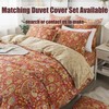FADFAY Paisley Sheets Set Twin Bohemian Damask Paisley Bedding Luxurious