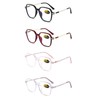 YQJYWZTF 4 Pack oversized Reading Glasses Blue Light Blocking for