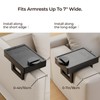Wealone Mini Couch Arm Table for Narrow Armrest, Bamboo Sofa