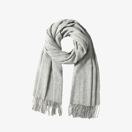 WAMSOFT Winter Wool Scarf Shawl Wraps for Women Thick Solid Scarves Warm for Cold Weather Fashion Wrap for Men