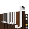 4smile Door Hooks for Hanging, Set of 10, Colour White,
