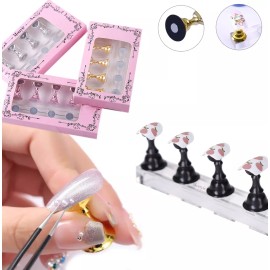 Mouyic Muestrario Para Diseños De Uñas Color Transparente