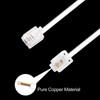 2PCS 15Ft Phone Extension Cord Male to Male Telephone Flat